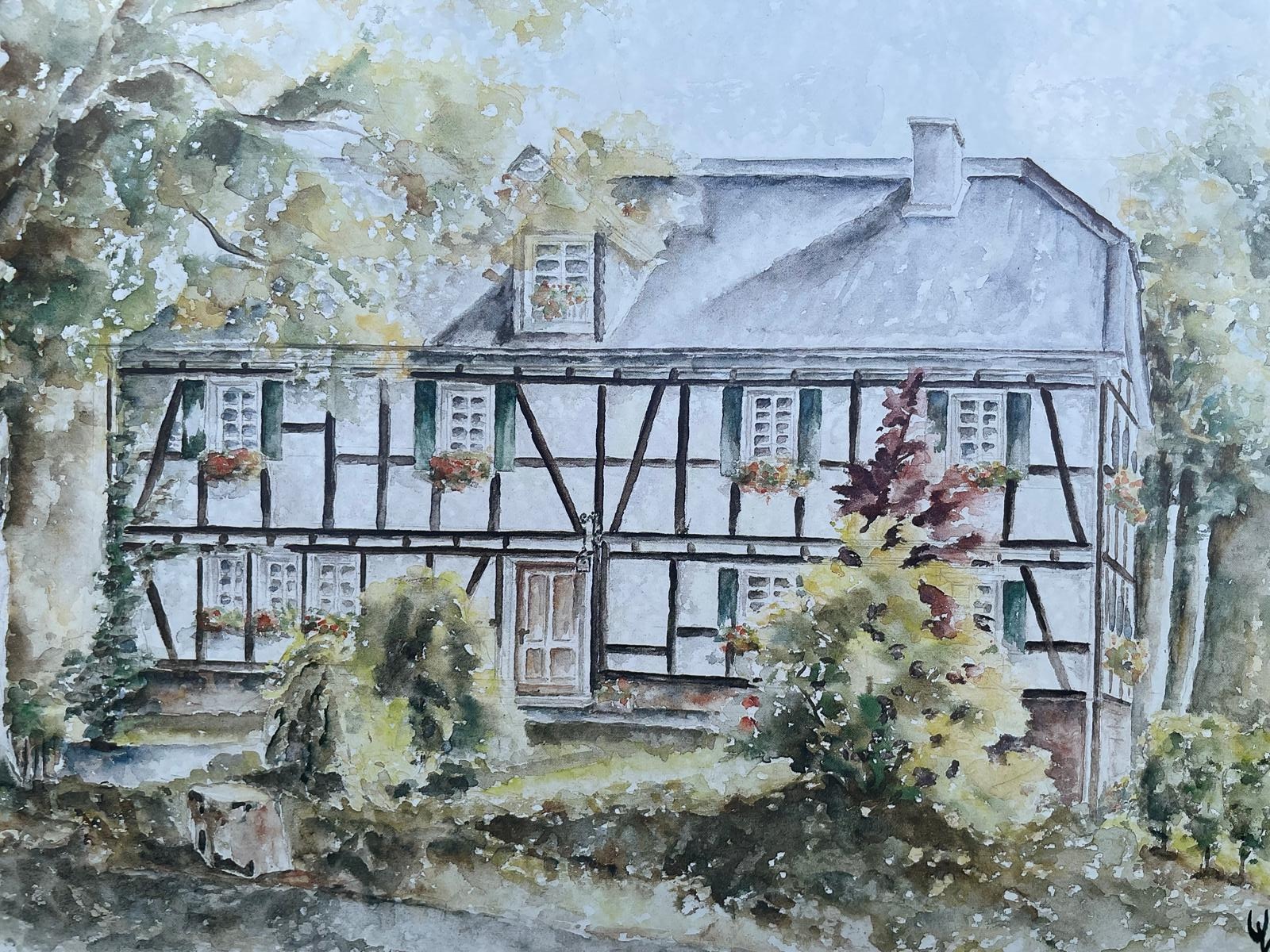Klostermühle Aquarell